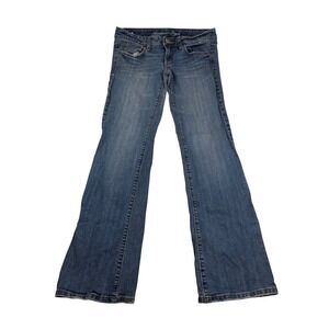 American Eagle Low Rise Bootcut Stretch Jeans Medium Wash Blue Size 8 Regular